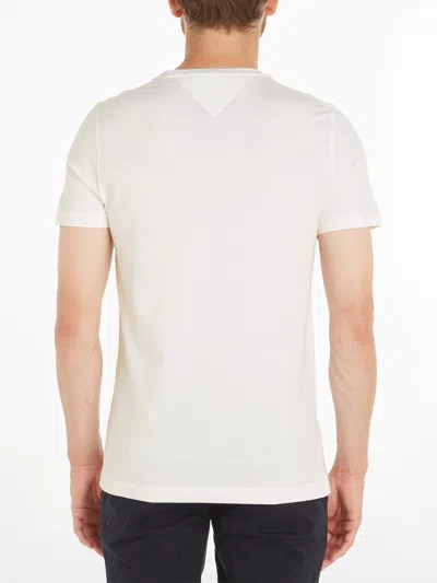 Tommy Hilfiger Mens Core Tommy Logo T-shirt In White