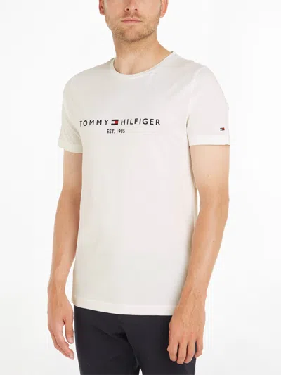 Tommy Hilfiger Mens Core Tommy Logo T-shirt In White