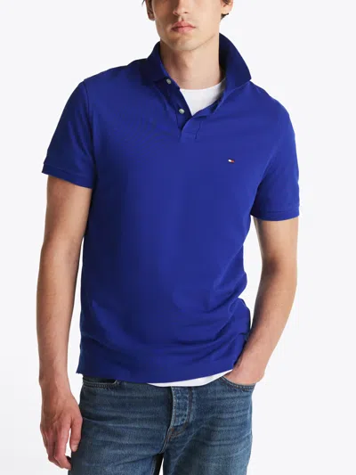 Tommy Hilfiger 1985 Regular Fit Stretch Cotton Polo In Wedge Blue