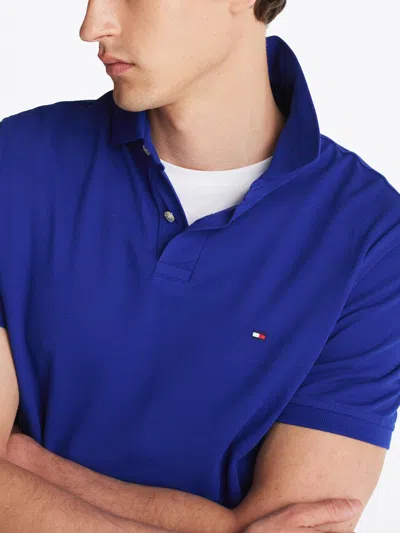 Tommy Hilfiger 1985 Regular Fit Stretch Cotton Polo In Wedge Blue