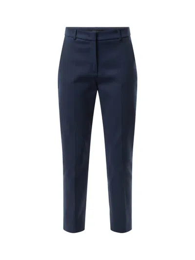 Weekend Max Mara Vite Cigarette Pants In Navy