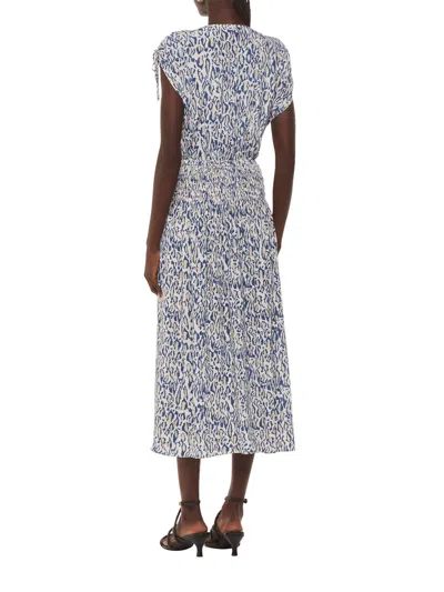 Whistles Flaming Leopard Print Dress, Size 10 In Ivory/multi
