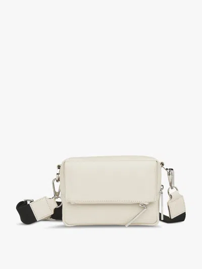 Whistles Millie Croc-embossed Crossbody In White