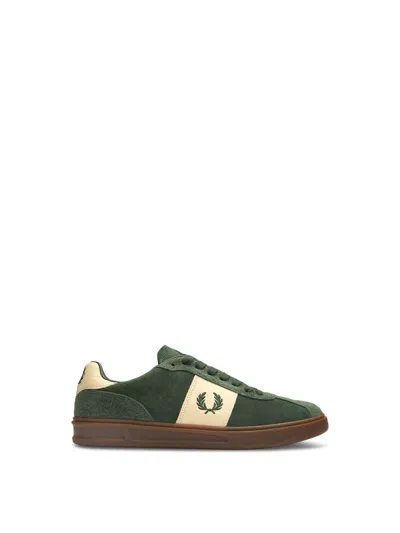 Fenwick Fred Perry B4 Suede Trainers In Green
