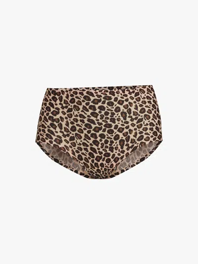 Chantelle Soft Stretch High Waisted Brief In Leopard Print