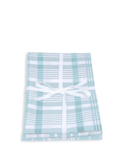 Dexam Love Colour (set Of 3) Extra Large Tea Towels In Duck Egg Blue