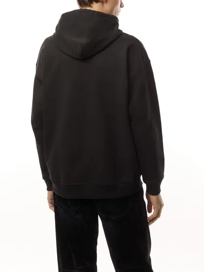 Diesel S-ummer Bigoval Biologic Cotton Sweatshirt With Frontal Oval-d Logo In Black