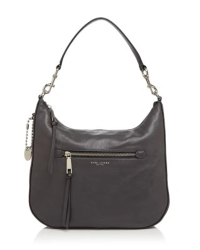 Marc Jacobs Recruit Leather Hobo - Grey In Shadow
