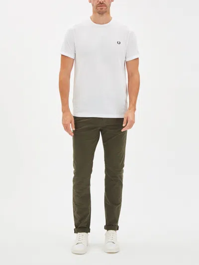 Fred Perry Classic Crew Neck Tee In White