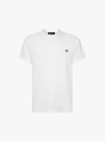 Fred Perry Classic Crew Neck Tee In White