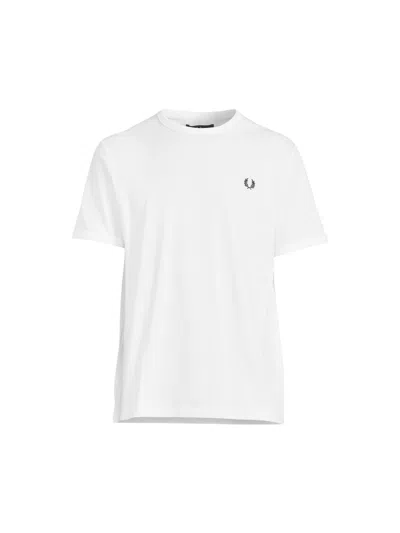 Fred Perry Classic Crew Neck Tee In White
