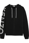 KENZO Printed cotton-jersey hooded top