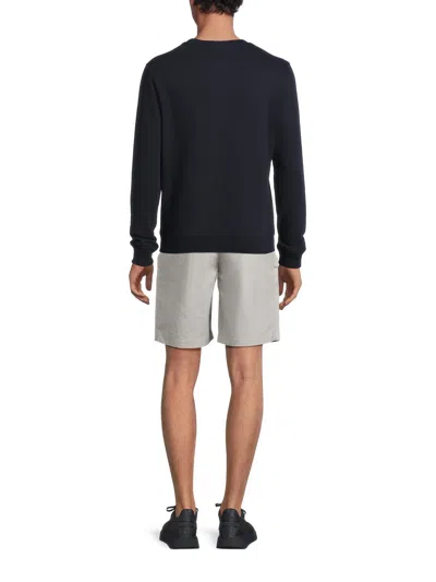 Belstaff Logo Print Jersey Sweatshirt In Navy