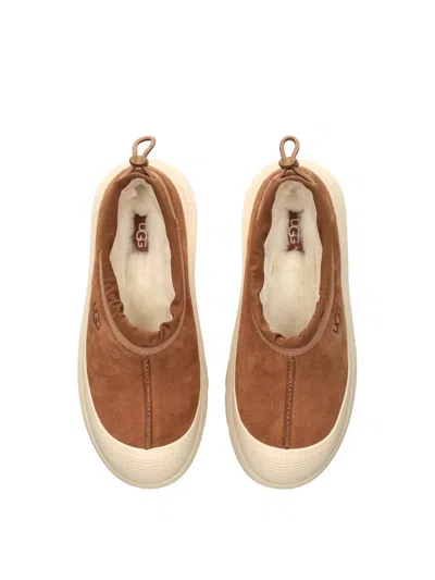 Ugg Mens Mens Tasman Weather Suede Mules In Brown