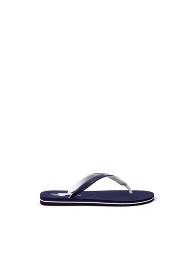 Polo Ralph Lauren Bolt Big Pony Flip Flops In Blue