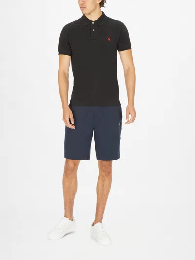 Polo Ralph Lauren Embroidered-logo Polo Shirt In Black