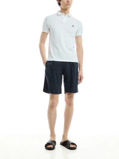 Polo Ralph Lauren Ralph Lauren Custom Slim Fit Stretch Mesh Polo Shirt In White