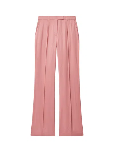 Reiss Millie Flared Suit Trousers In Pink