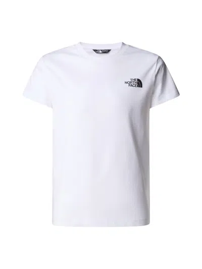 The North Face Man Short Sleeves Simple Dome Tee In White