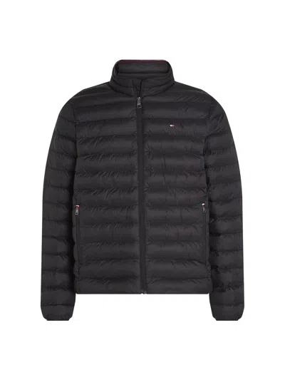 Tommy Hilfiger Core Recycled Nylon Packable Jacket In Black
