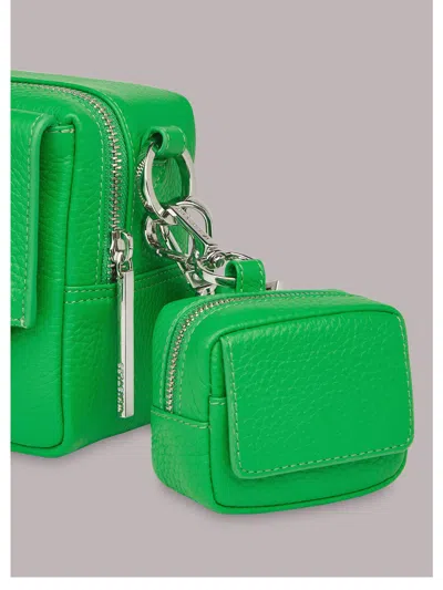 Whistles Bibi Keyring Bag In Green/multi