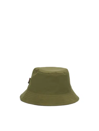 Barbour Hutton Tartan Reversible Bucket Hat In Fern And Ancient