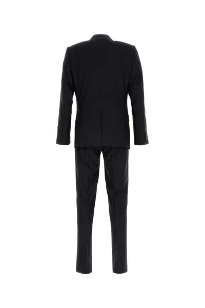 Dolce & Gabbana Navy Blue Light Wool Martini Suit In Blue