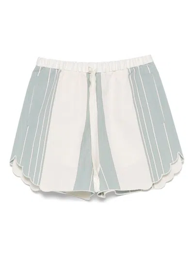 FORTE FORTE FORTE_FORTE LINEN BLEND SHORTS 