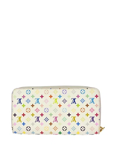 Pre-owned Louis Vuitton Monogram Multicolour Wallet In White
