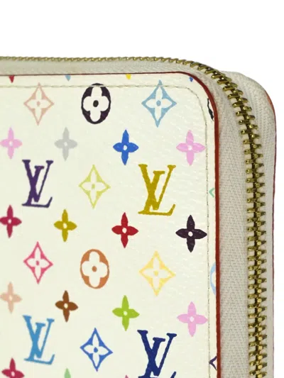 Pre-owned Louis Vuitton Monogram Multicolour Wallet In White