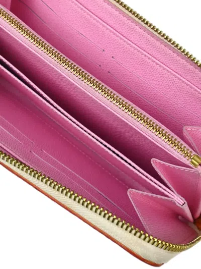 Pre-owned Louis Vuitton Monogram Multicolour Wallet In White