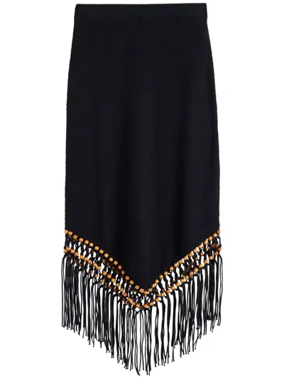 Chinti & Parker Laura Beaded Skirt In Black