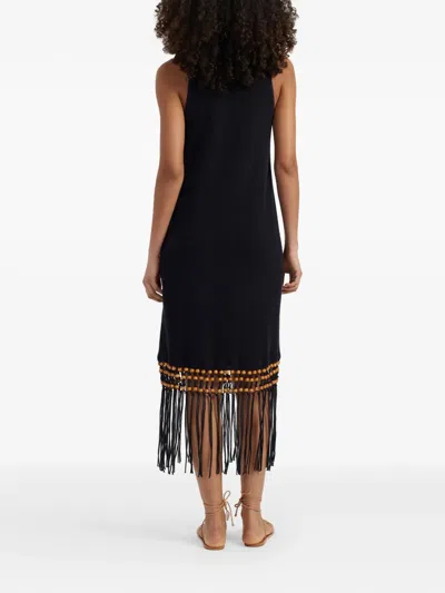 Chinti & Parker Laura Beaded Dress In Black