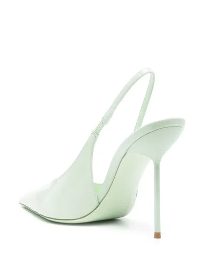 Paris Texas 105mm Lidia Slingback Pumps In Green