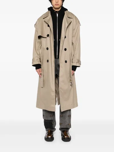 Meryll Rogge Cotton Trench Coat In Neutrals