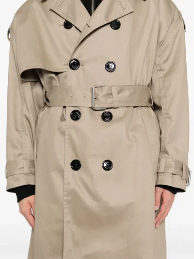 Meryll Rogge Cotton Trench Coat In Neutrals