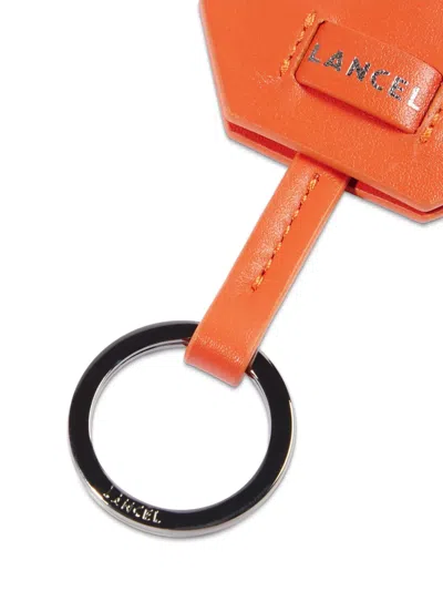 Lancel Escapade Keyring In Orange