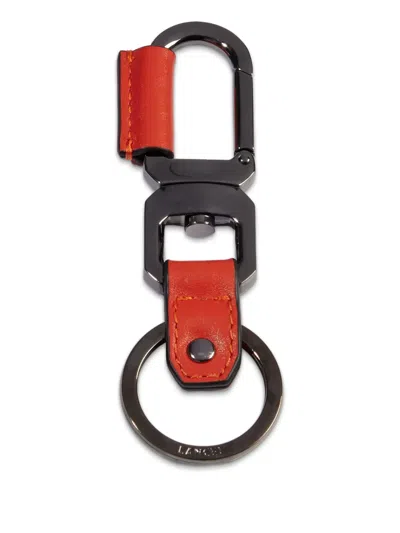 Lancel Charlie Keyring In Orange