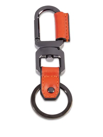 Lancel Charlie Keyring In Orange