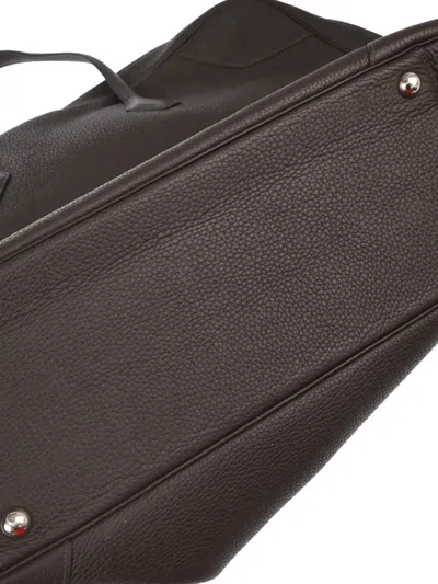 Pre-owned Hermes 2014 Victoria 50 Handbag In Brown