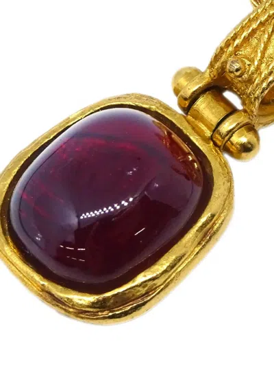 Pre-owned Chanel 1994 Drop Earrings In Gold