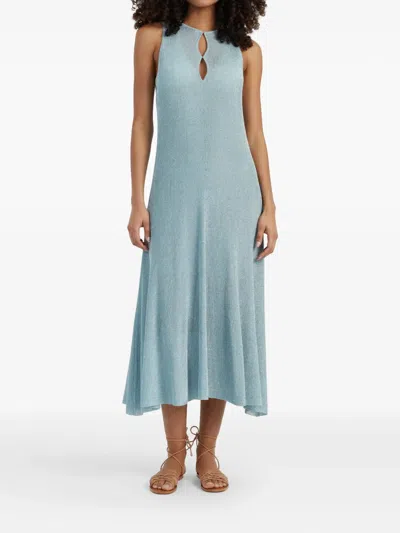 Chinti & Parker Laura Shimmer Dress In Blue