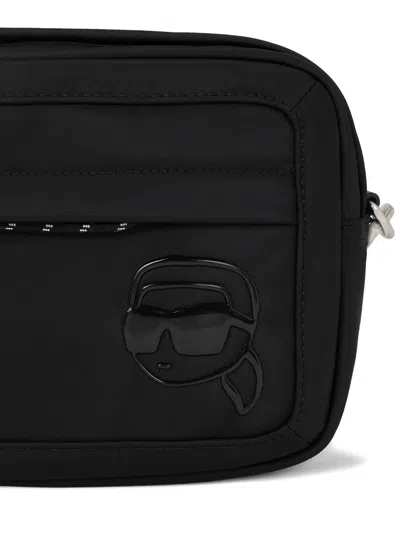 Karl Lagerfeld Ikon Cross Body Bag In Black