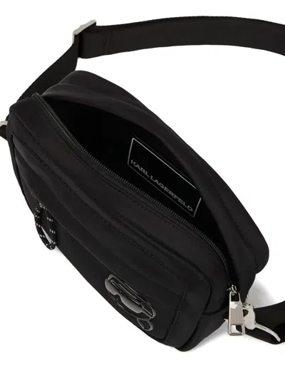 Karl Lagerfeld Ikon Cross Body Bag In Black