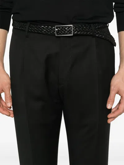 Tagliatore Pleat-detailed Trousers In Black