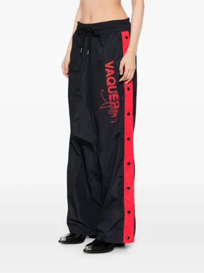 Vaquera Snap Track Pants In Black