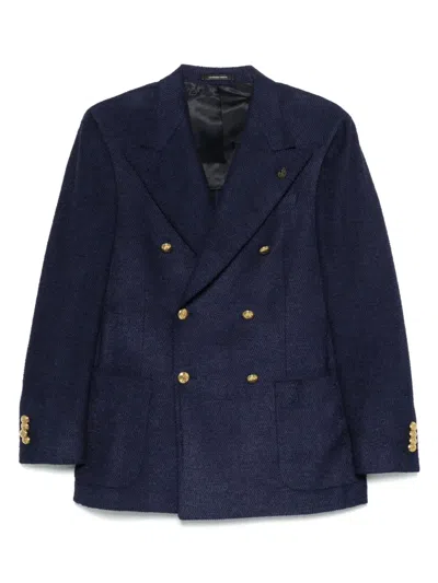 Gabriele Pasini Textured Blazer In Blue