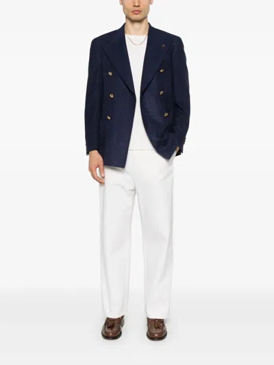 Gabriele Pasini Textured Blazer In Blue