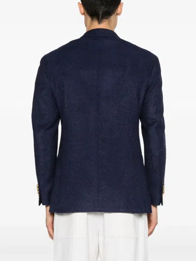 Gabriele Pasini Textured Blazer In Blue