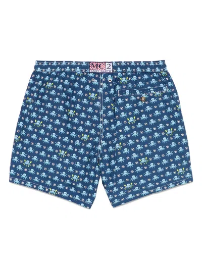Mc2 Saint Barth X Ssc Napoli Lighting Micro Fantasy Swim Shorts In Blue